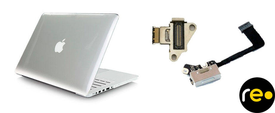 Замена гнезда питания MacBook
